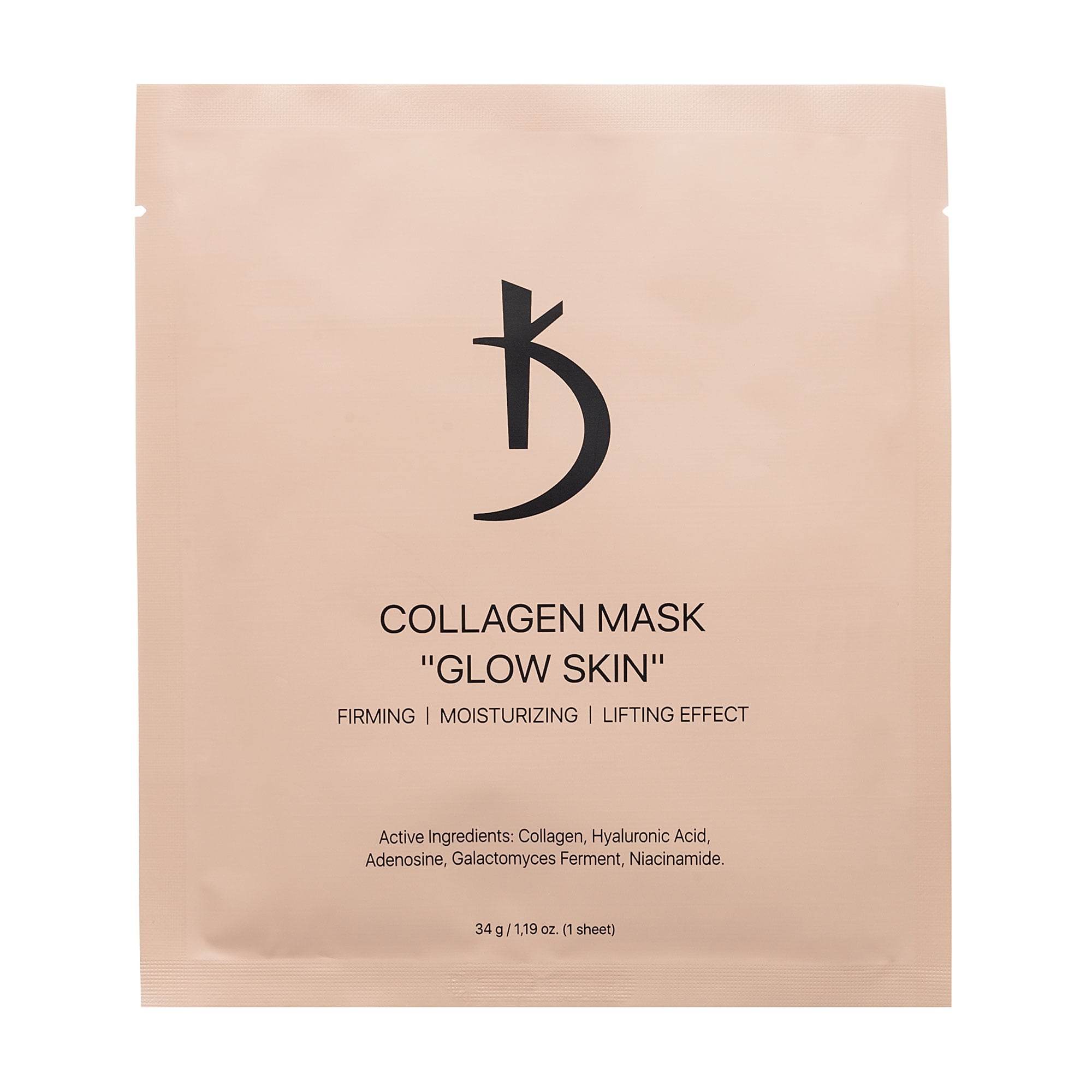Колагенова маска для обличчя Kodi Professional Collagen Mask Glow Skin Сяйво шкіри, 34 г